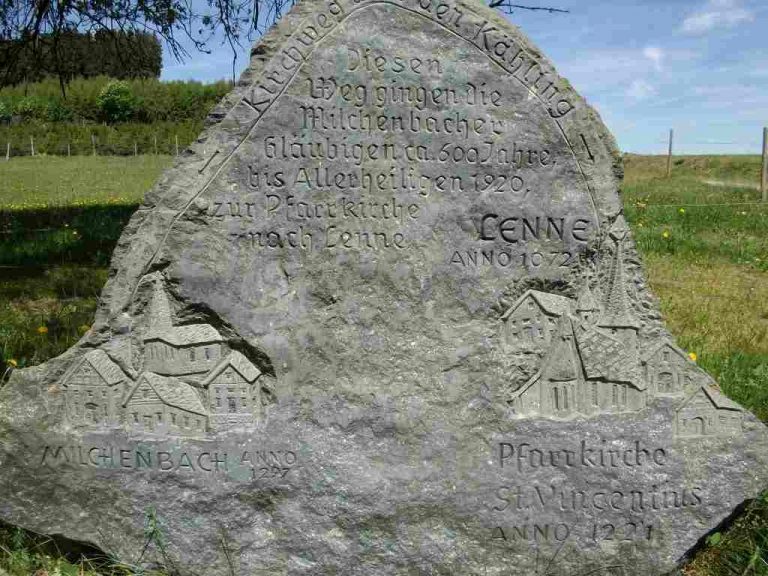 Gedenkstein Kirchweg Milchenbach 1024 x 768